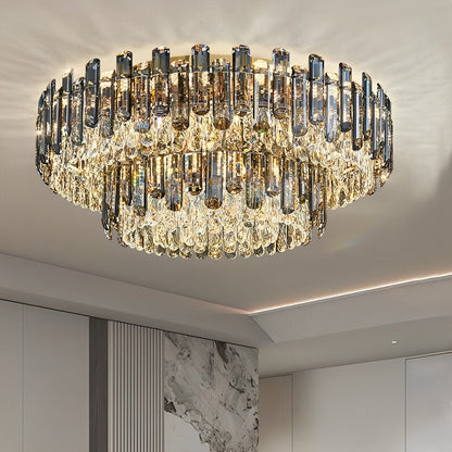 Modern Round Luxury Crystal Ceiling Lights