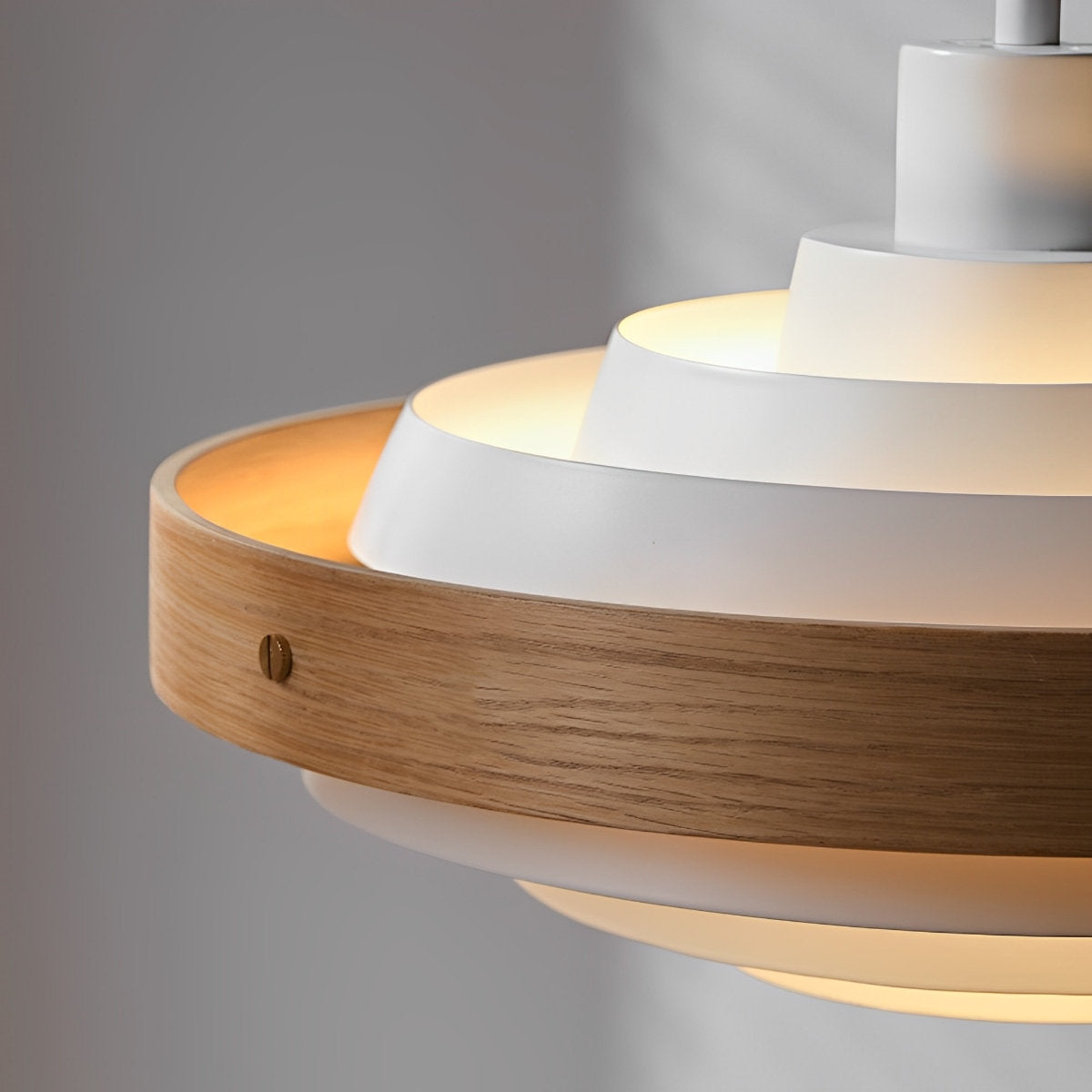 Modern Minimalist Shaded Drum Pendant Light