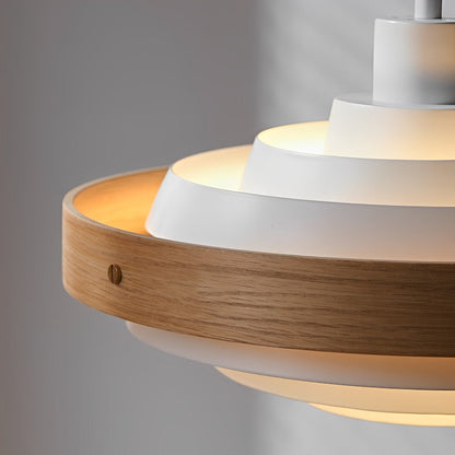 Modern Minimalist Shaded Drum Pendant Light
