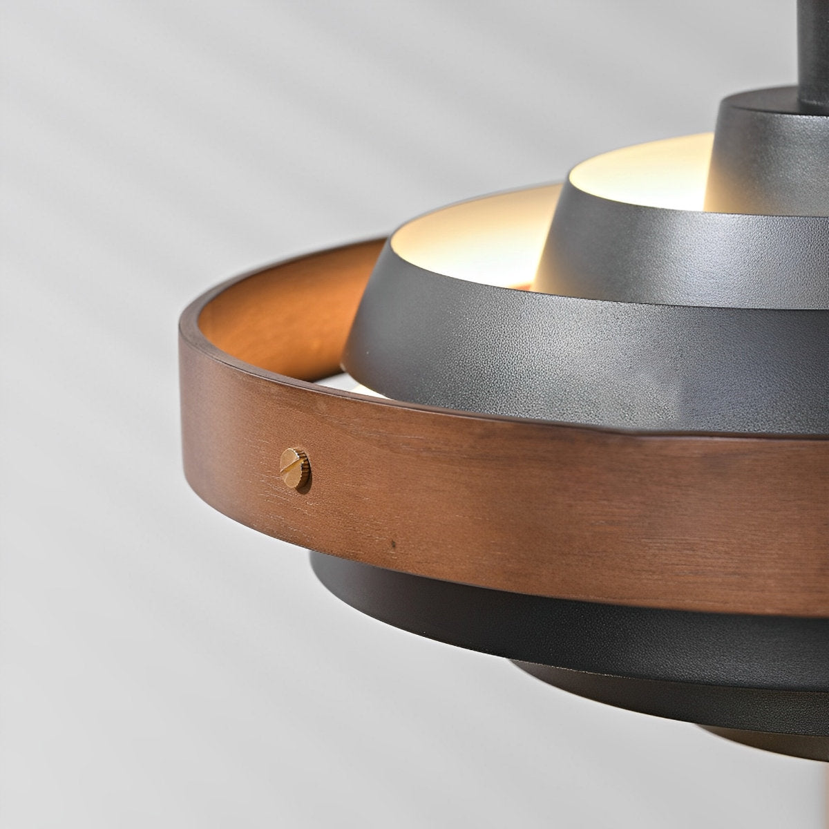 Modern Minimalist Shaded Drum Pendant Light