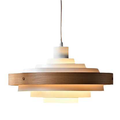 Modern Minimalist Shaded Drum Pendant Light