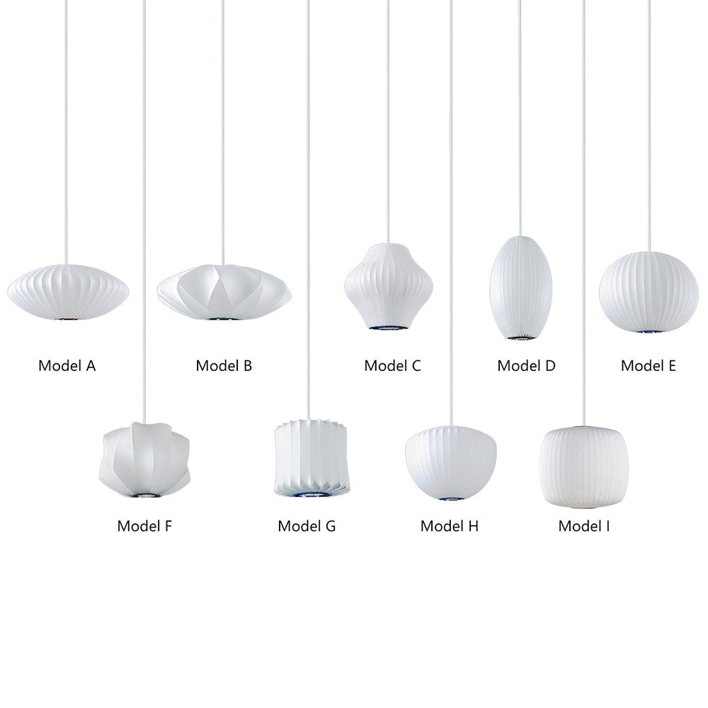 Minimalist White Bubble Hanging Pendant Light
