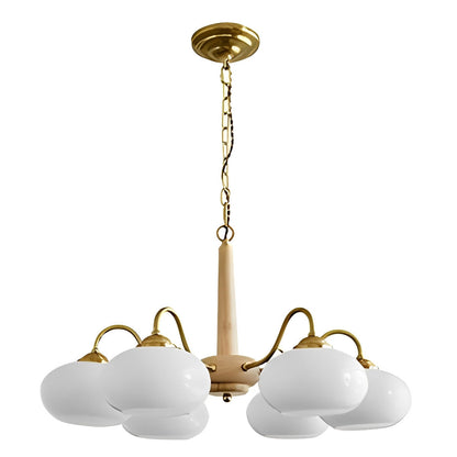 Nordic Glass Wood Metal Chandelier Hanging Lights