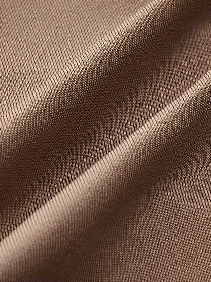 One-Shoulder Ruffled Rosette Detail Top