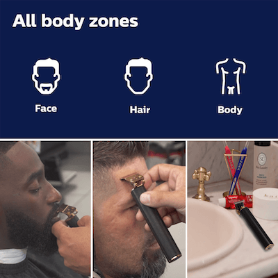 Rechargeable Professional T-Blade Barber Set | Cordless Barber Clippers