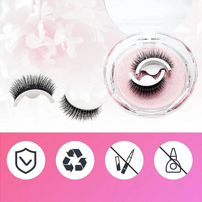 Reusable Self-Adhesive Eyelashes – No Glue, Premium Natural Look
