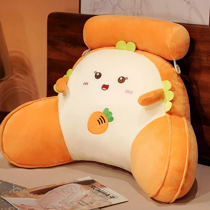 Almohada infantil con respaldo, brazos y reposacabezas ajustable