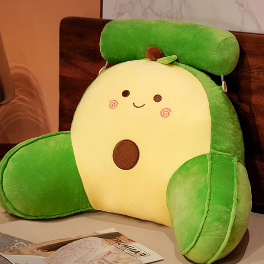 Almohada infantil con respaldo, brazos y reposacabezas ajustable