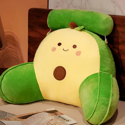 Almohada infantil con respaldo, brazos y reposacabezas ajustable