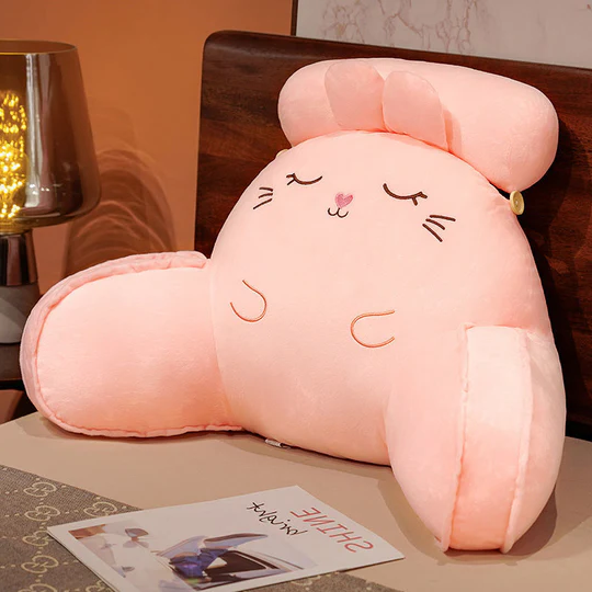 Almohada infantil con respaldo, brazos y reposacabezas ajustable