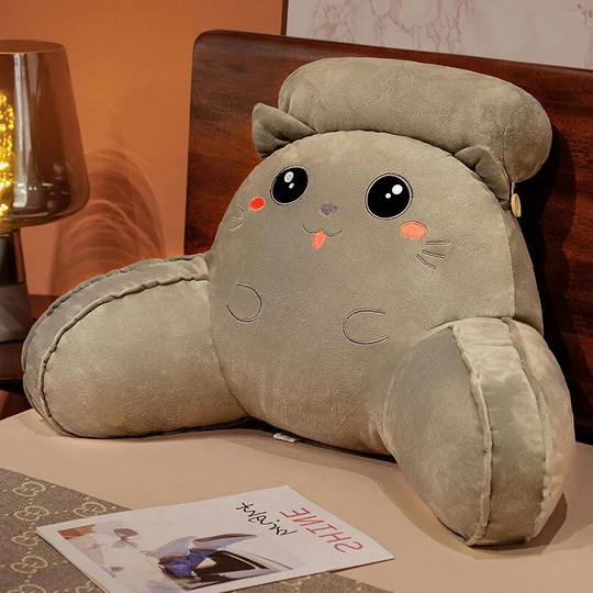 Almohada infantil con respaldo, brazos y reposacabezas ajustable