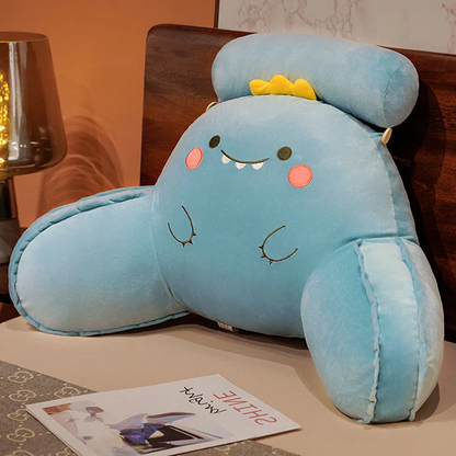 Almohada infantil con respaldo, brazos y reposacabezas ajustable