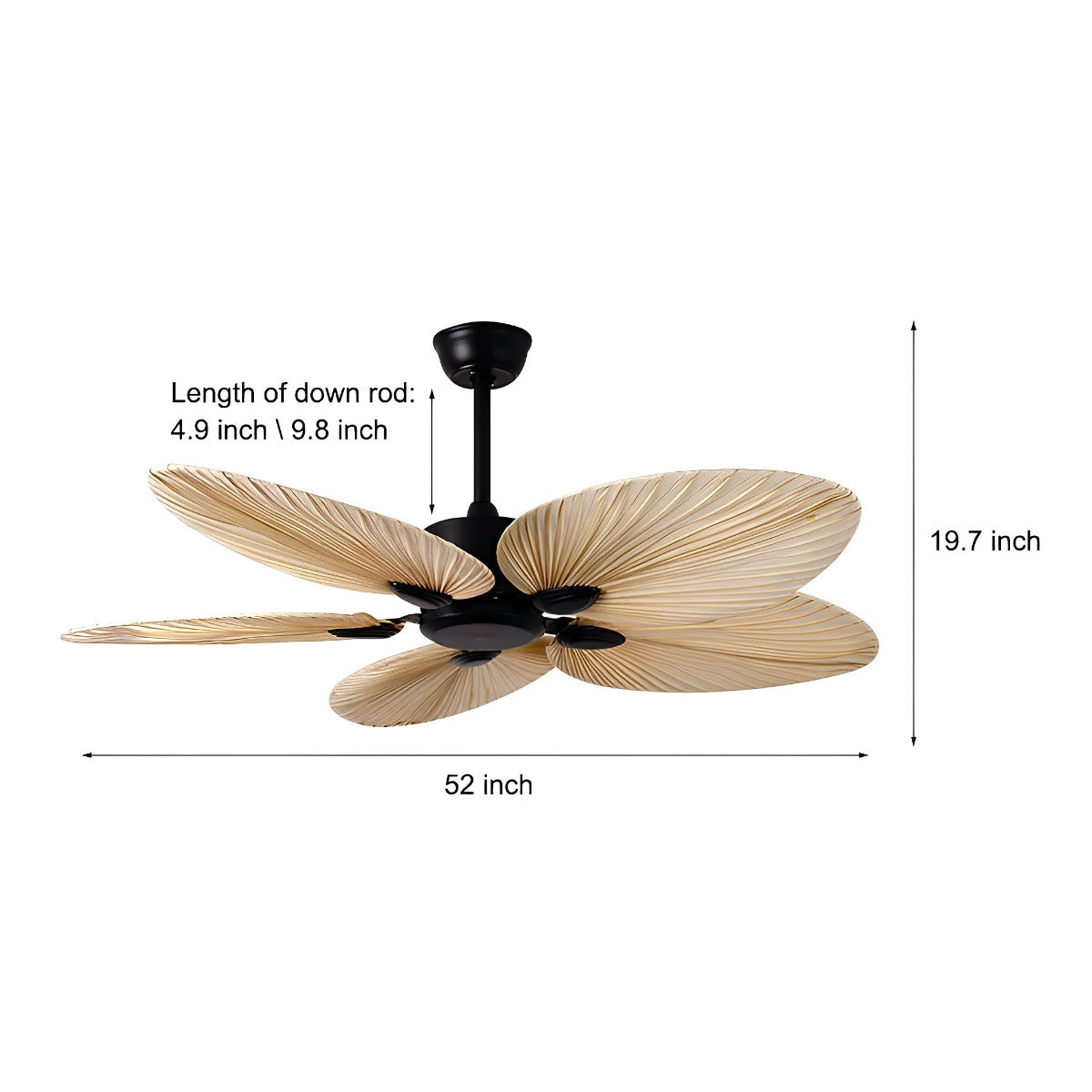 Palm Leaf  Ceiling Fan