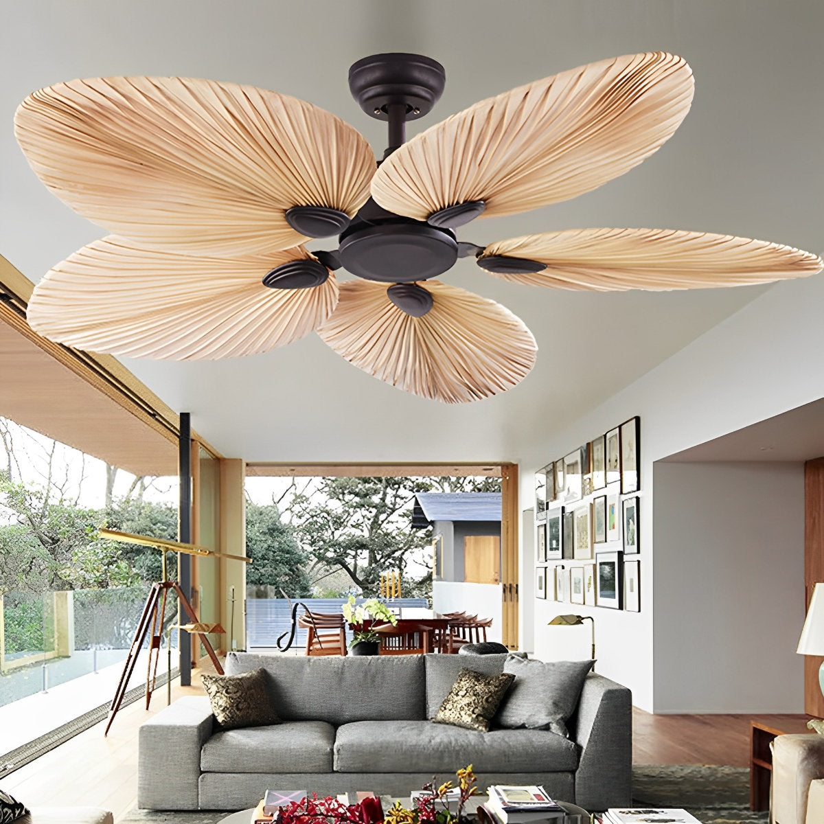 Palm Leaf  Ceiling Fan
