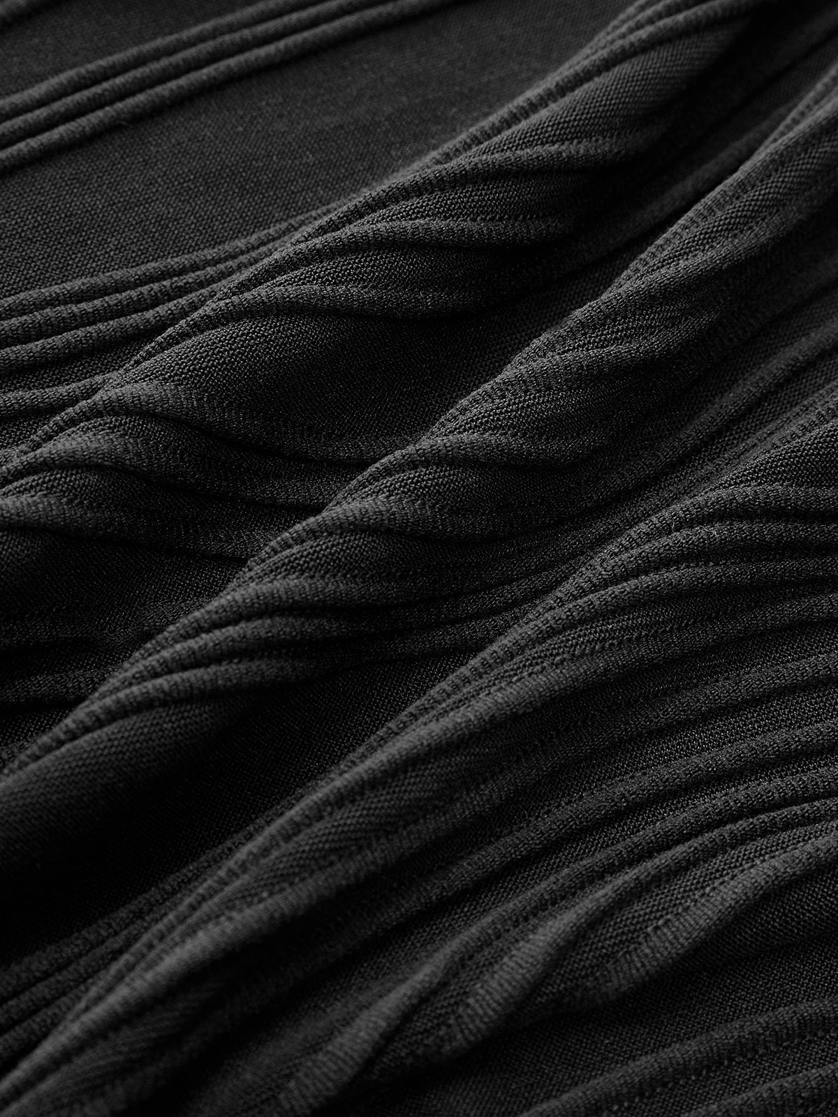 Pleated Halter Neck Dress