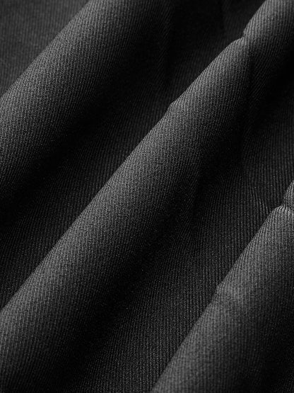Pleated Split Skirt