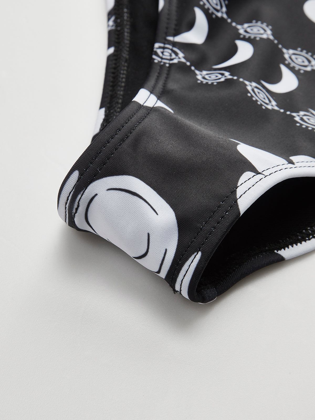 Printed Cutout V-Neck One-Piece Swimsuit