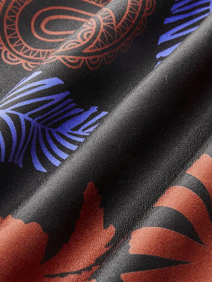 Printed Tie-Waist Sarong Cover-Up