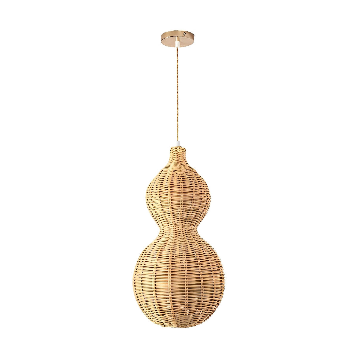 Rattan Gourd Waterproof Retro Outdoor Chandelier Porch Lights