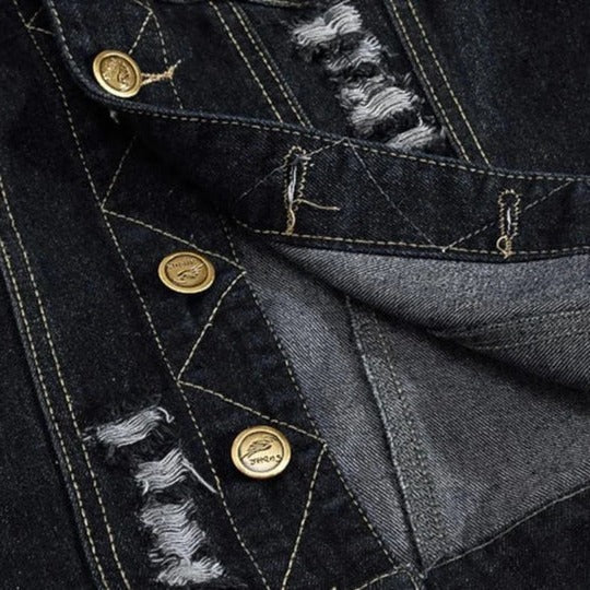 Retro Denim Vest For Men