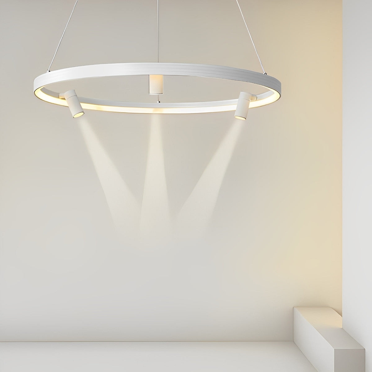 Round Ring Creative LED Chandelier Hanging Lamp