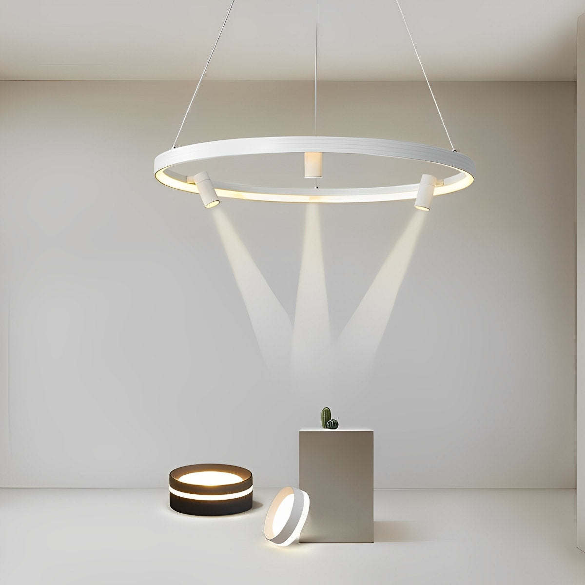 Round Ring Creative LED Chandelier Hanging Lamp