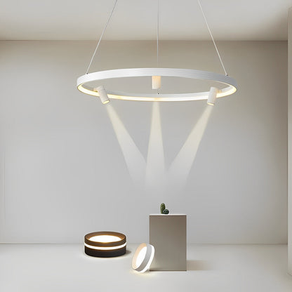Round Ring Creative LED Chandelier Hanging Lamp