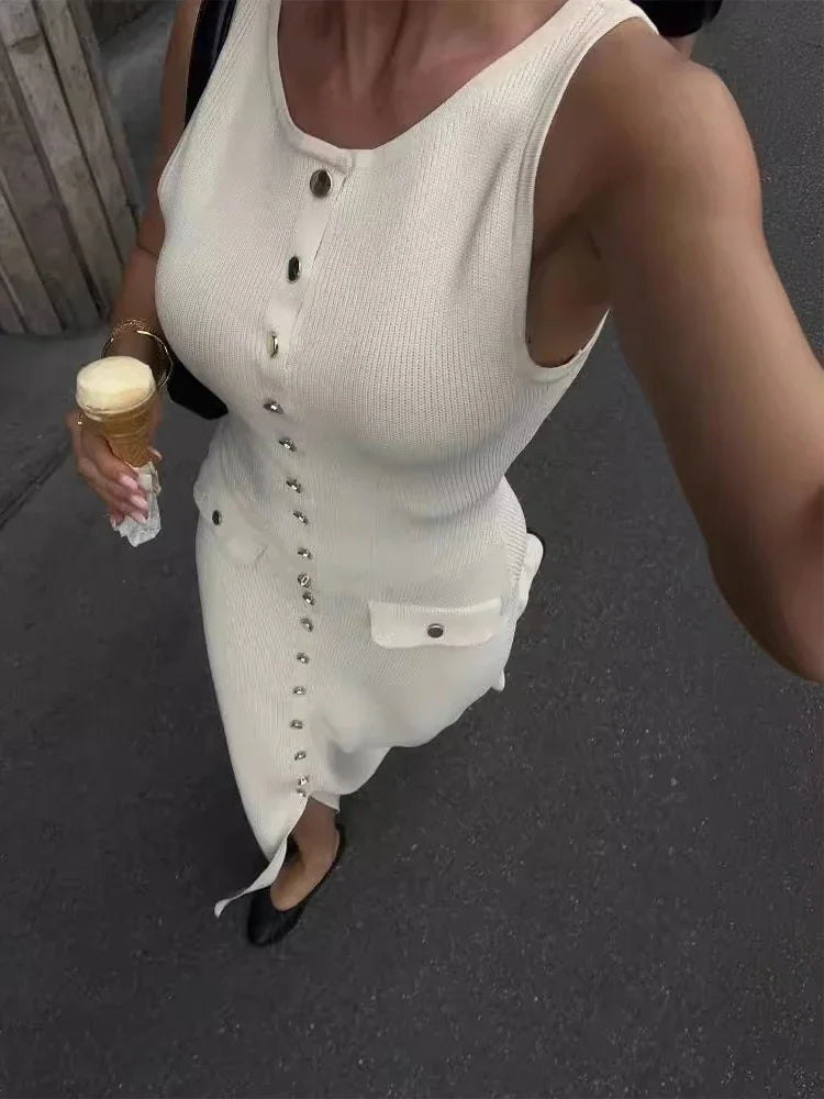 Rowena - Elegant Knitted Cardigan Dress for Women