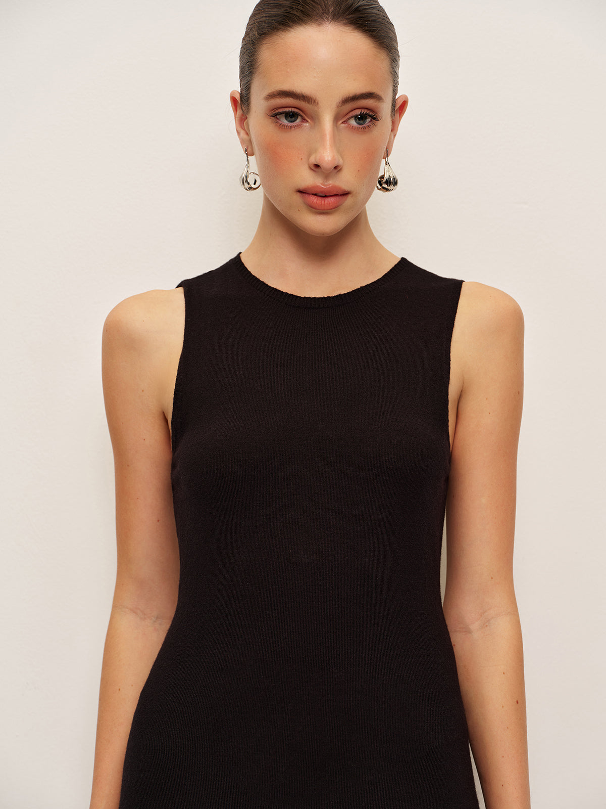 Ruffled Sleeveless Dress