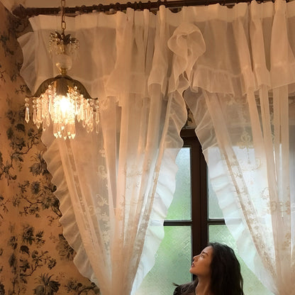 Rustic Retro Flower Crystal Chandelier Lighting