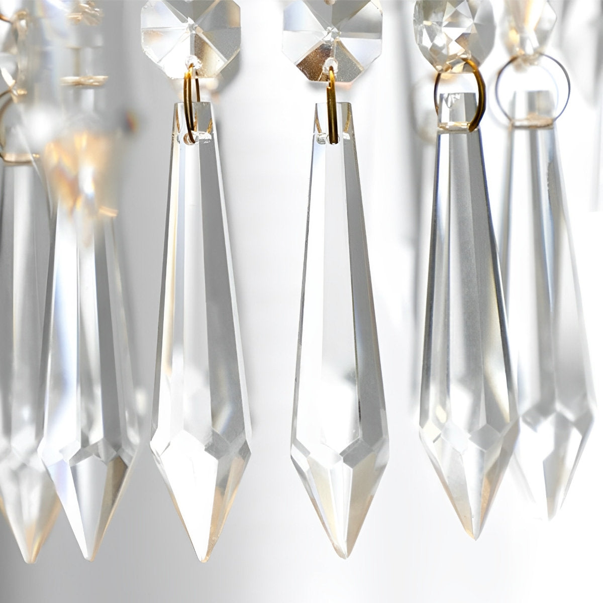 Rustic Retro Flower Crystal Chandelier Lighting