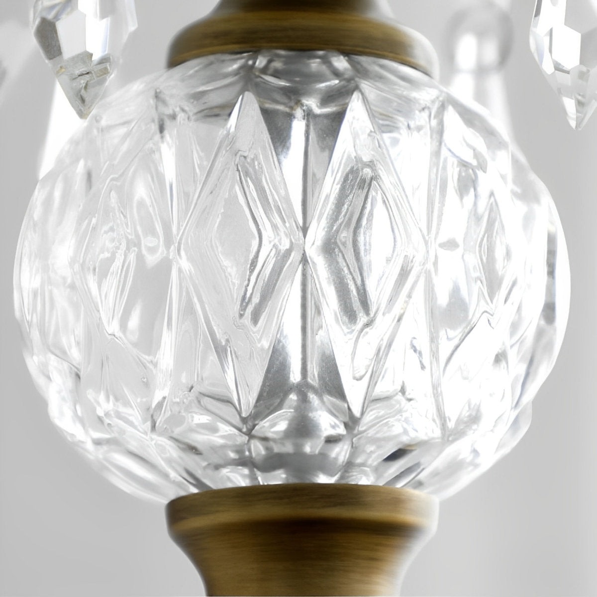 Rustic Retro Flower Crystal Chandelier Lighting