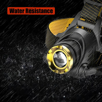 990000LM LED Rechargeable Headlamp – Zoomable Tactical Head Torch