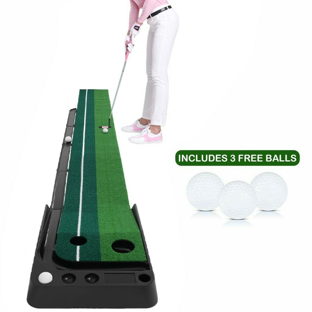Indoor golf putting green 10' automatische terugkeer oefenmat