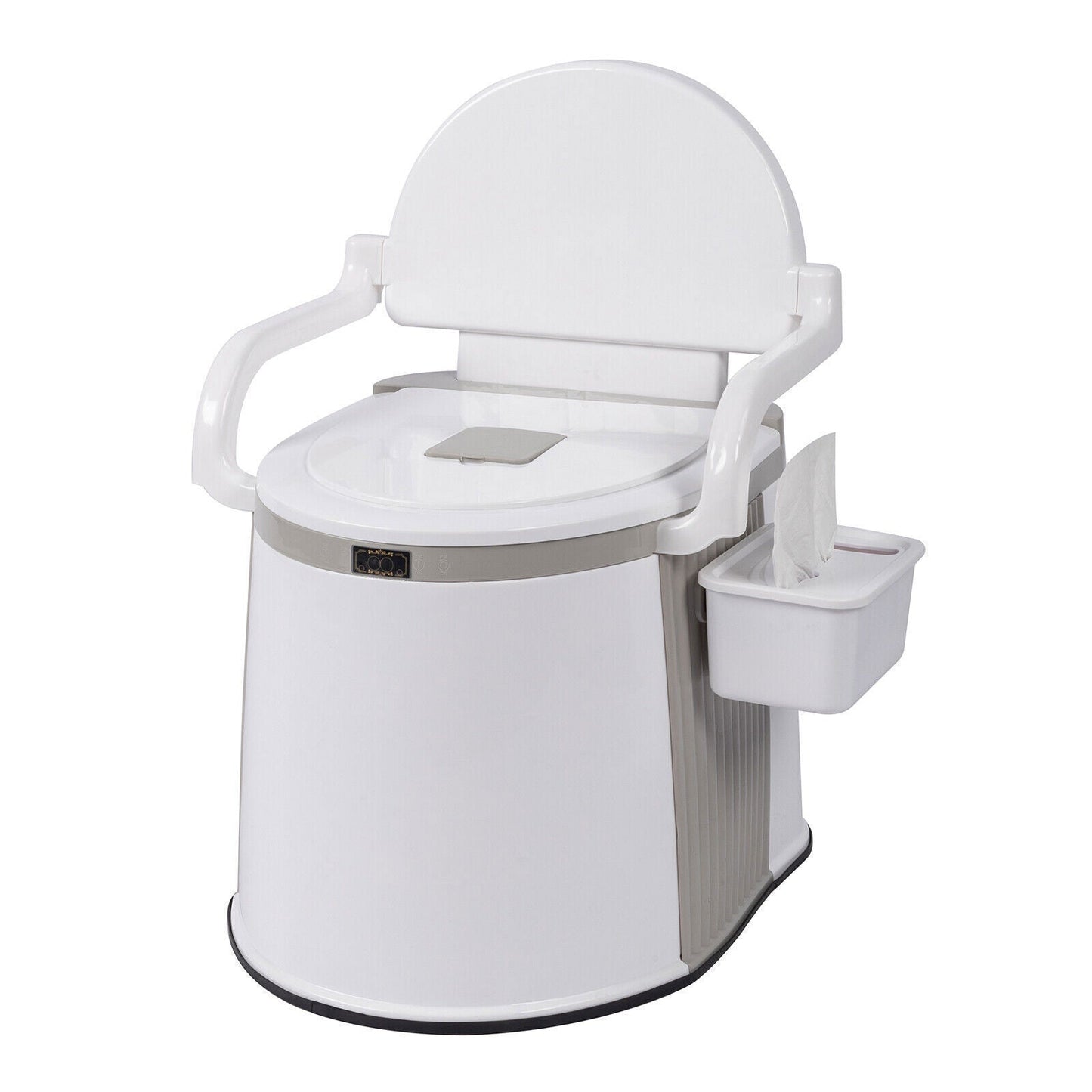 Portable Camping Toilet for Adults – Freestanding Travel Potty with Handrails