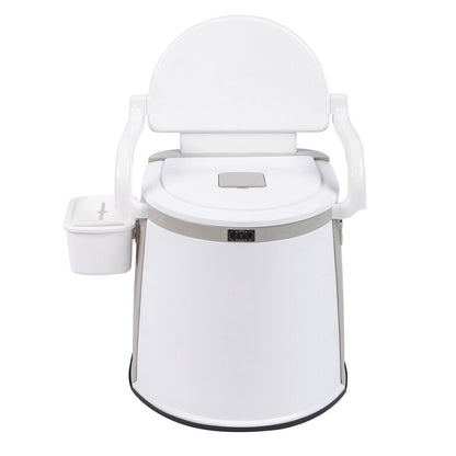 Portable Camping Toilet for Adults – Freestanding Travel Potty with Handrails
