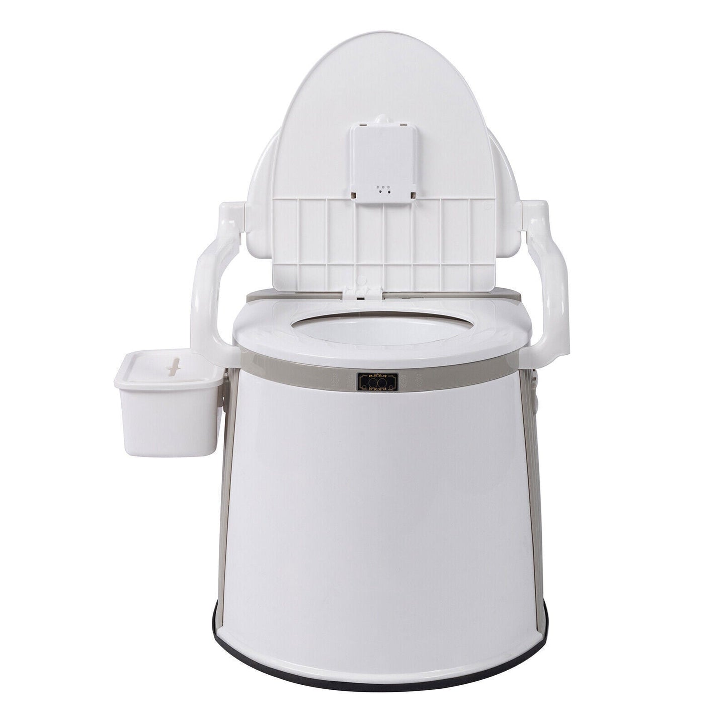 Portable Camping Toilet for Adults – Freestanding Travel Potty with Handrails