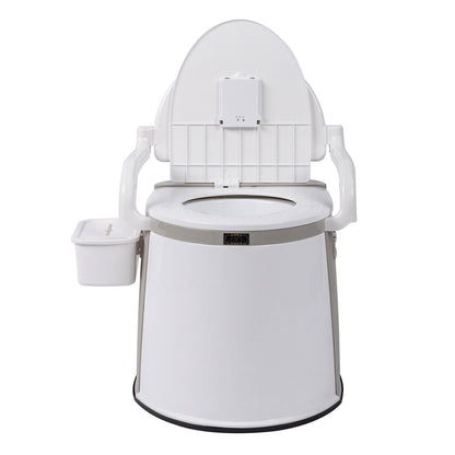 Portable Camping Toilet for Adults – Freestanding Travel Potty with Handrails