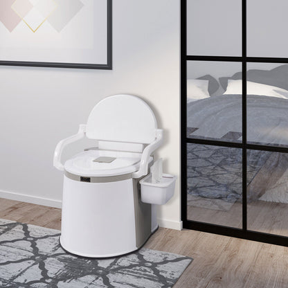 Portable Camping Toilet for Adults – Freestanding Travel Potty with Handrails