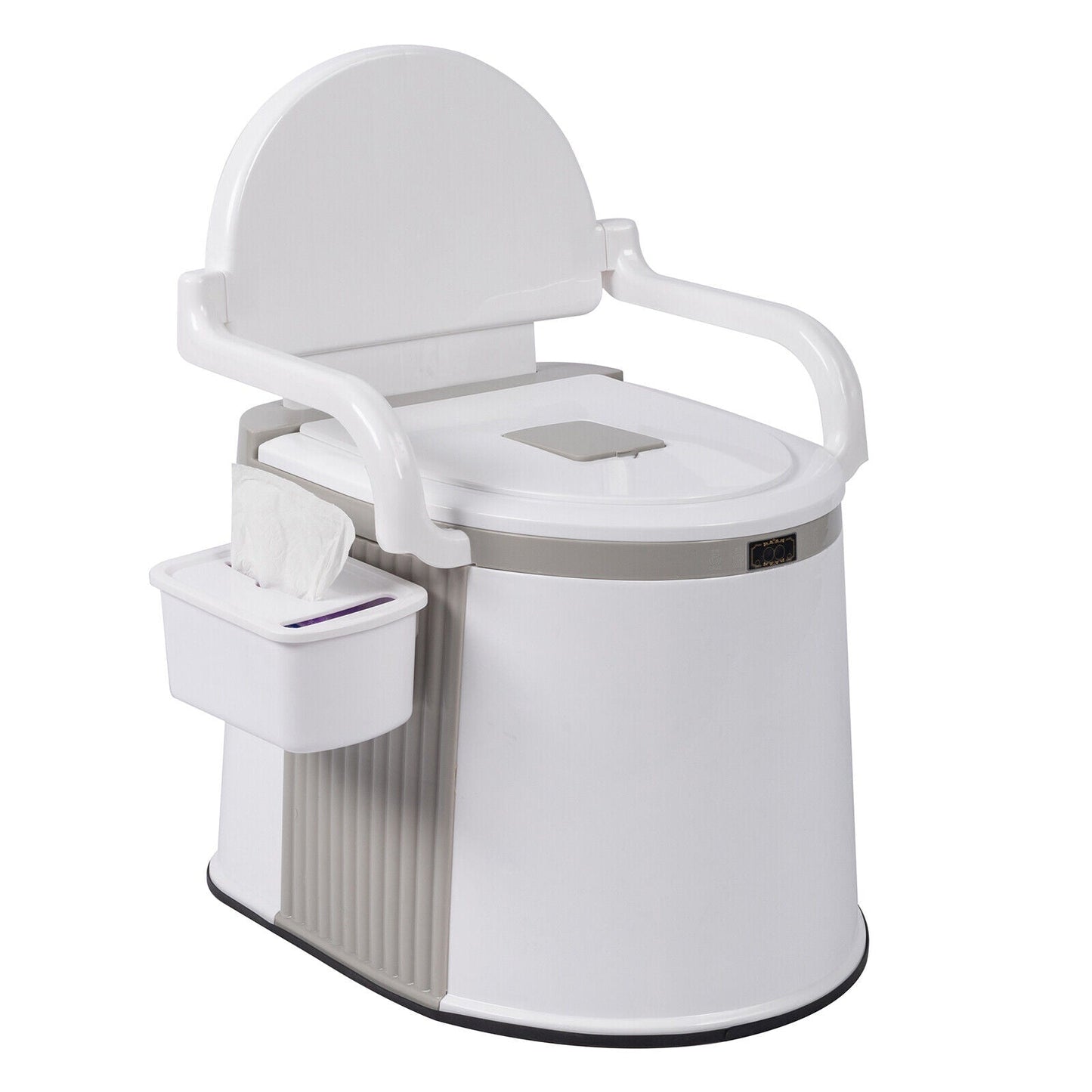 Portable Camping Toilet for Adults – Freestanding Travel Potty with Handrails