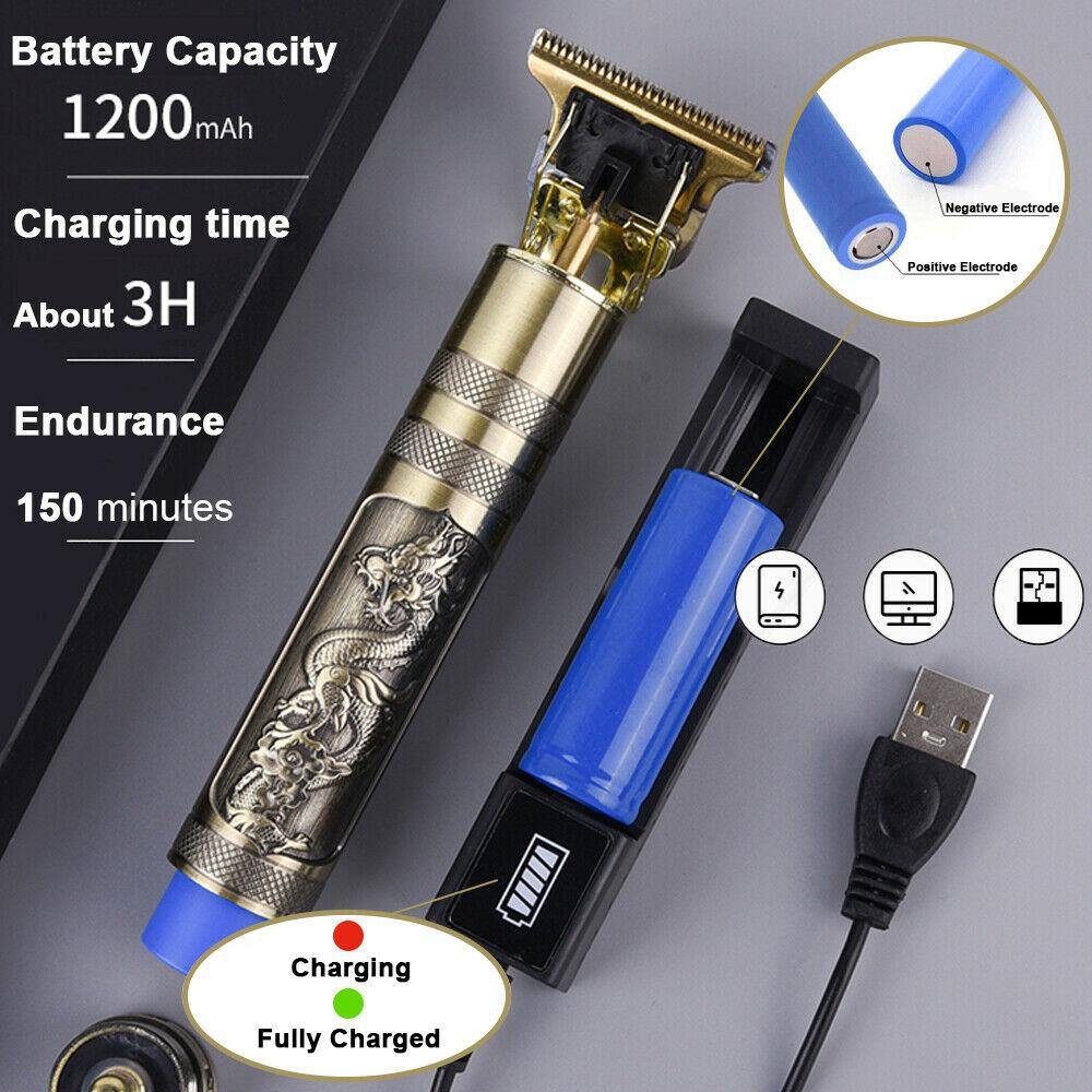 Rechargeable Professional T-Blade Barber Set | Cordless Barber Clippers