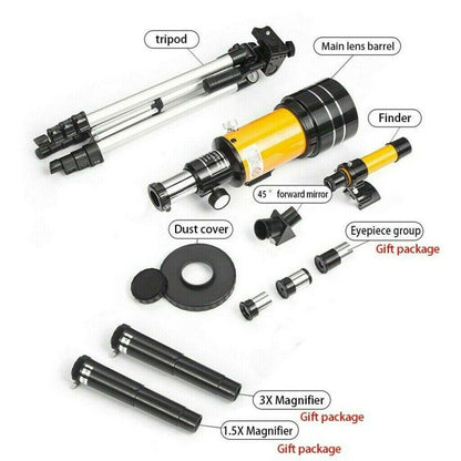 70mm Refractor Telescope for Kids – Beginner Star Gazing Telescope with Adjustable Tripod