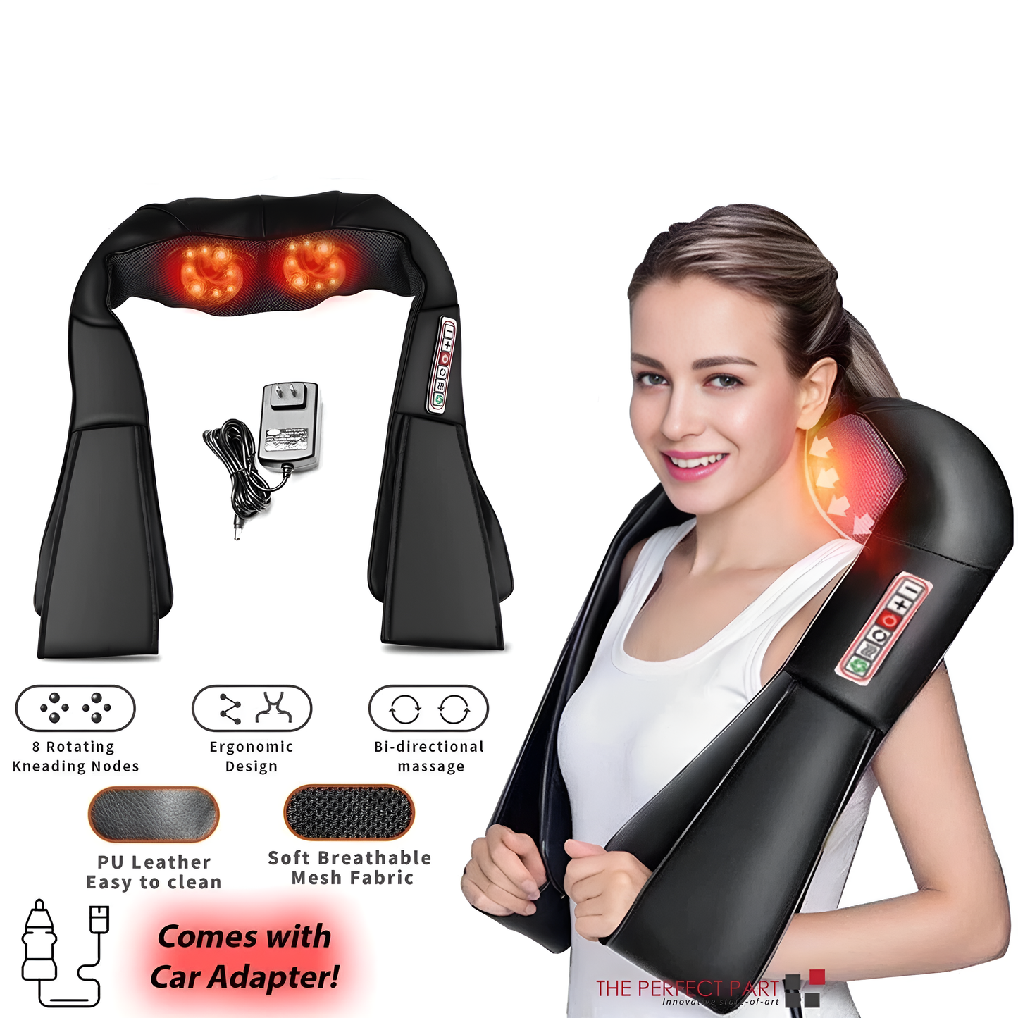 Masajeador shiatsu para espalda, cuello y hombros