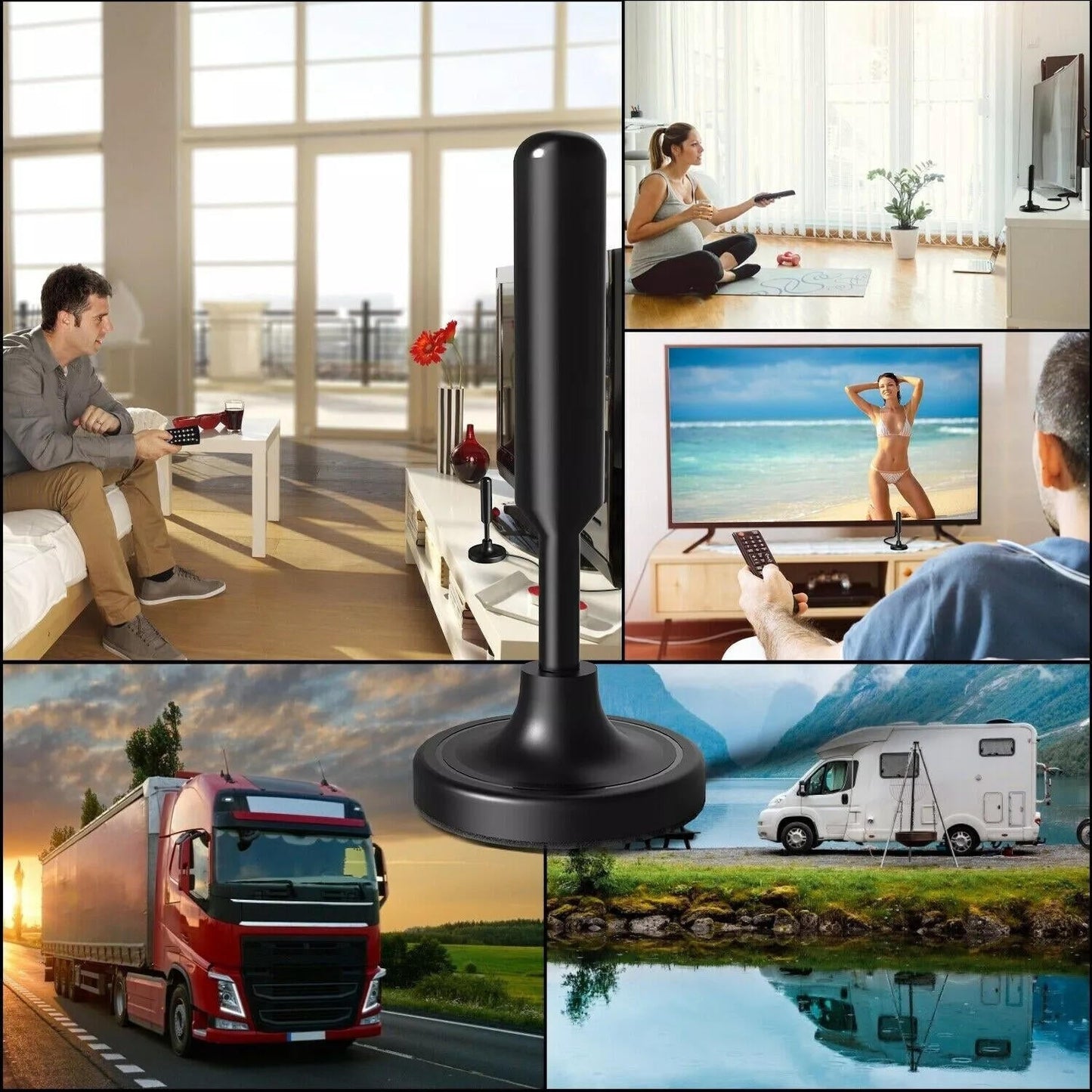 Antena digital para TV interior 300 millas