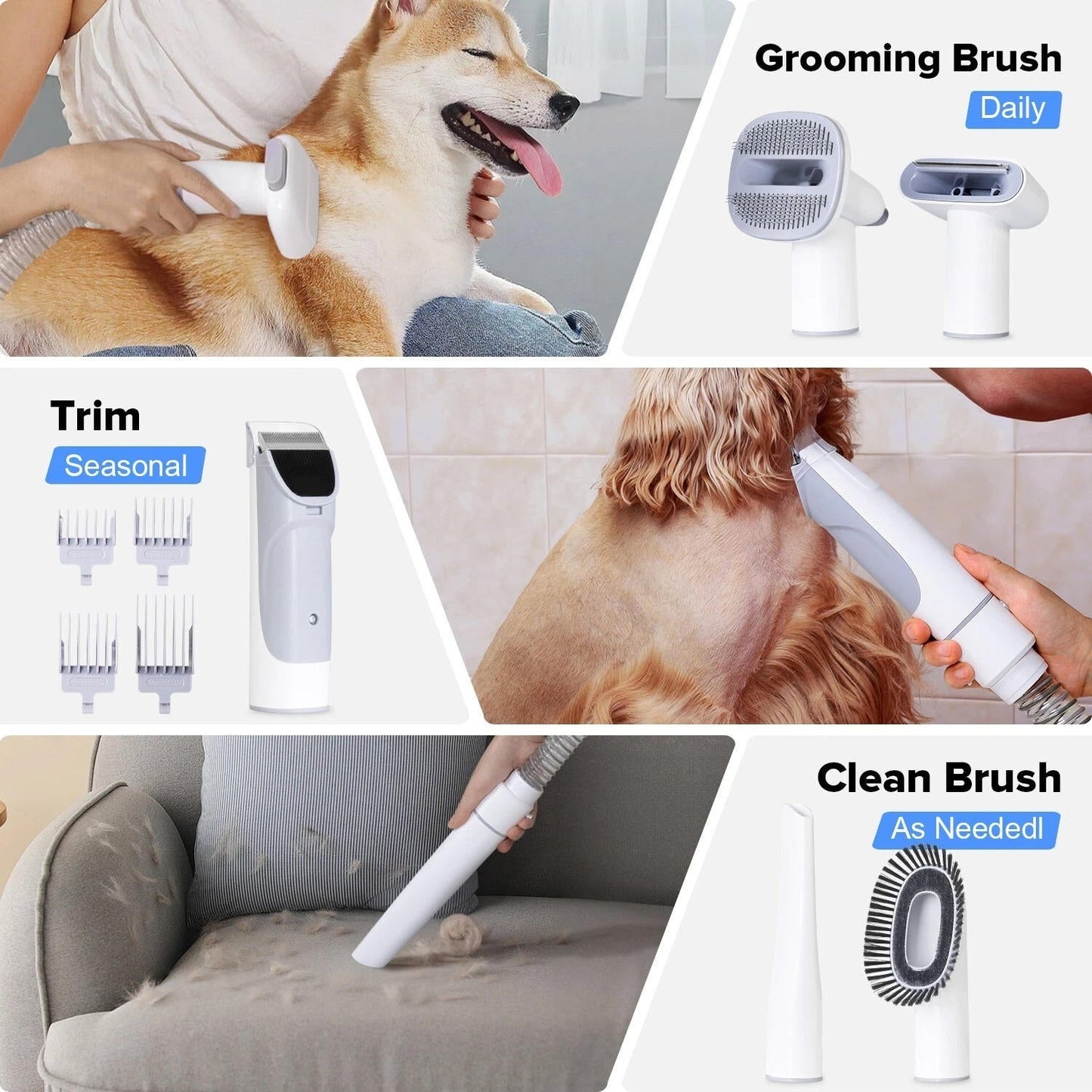 Dog Grooming Kit With Vacuum