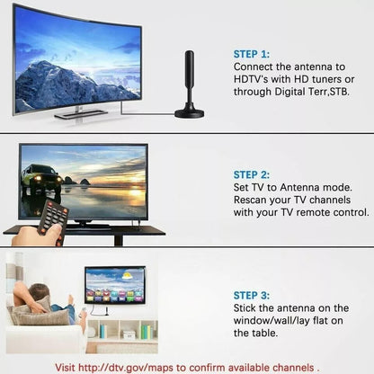 Antena digital para TV interior 300 millas