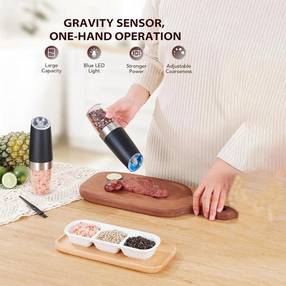 Electric Salt And Pepper Grinder 2 Pack