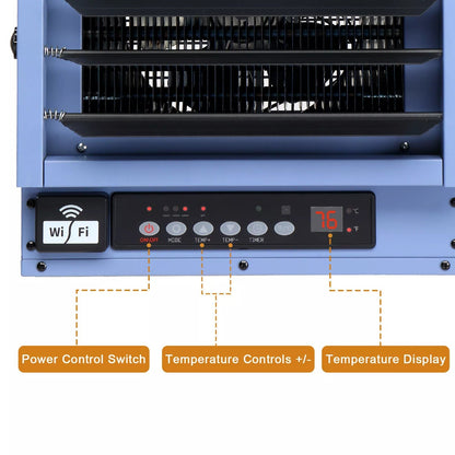 Electric Garage Heater – Wall Mounted Shop Heater for Fast, Efficient Heating