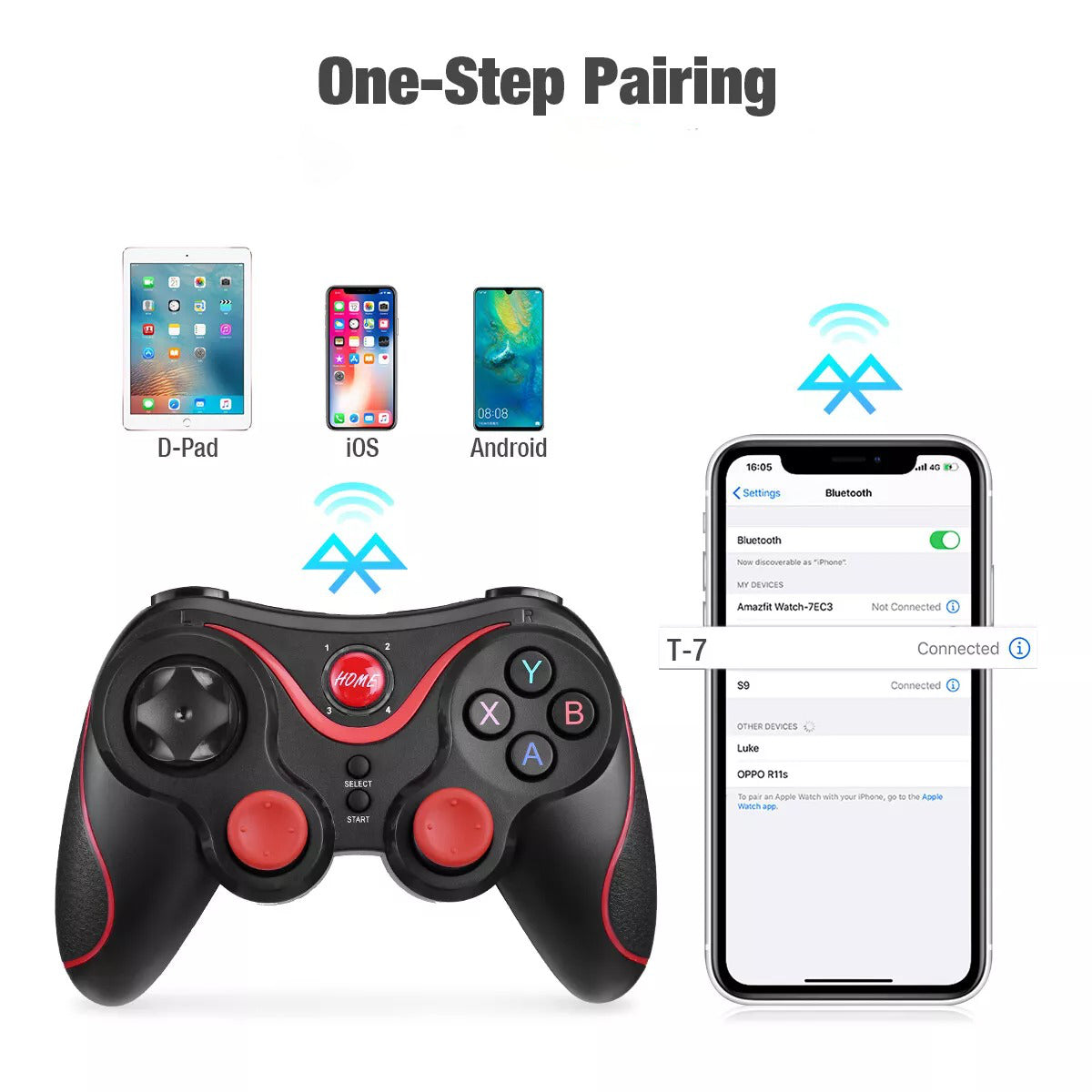 Controlador de juegos móvil para iPhone y Android