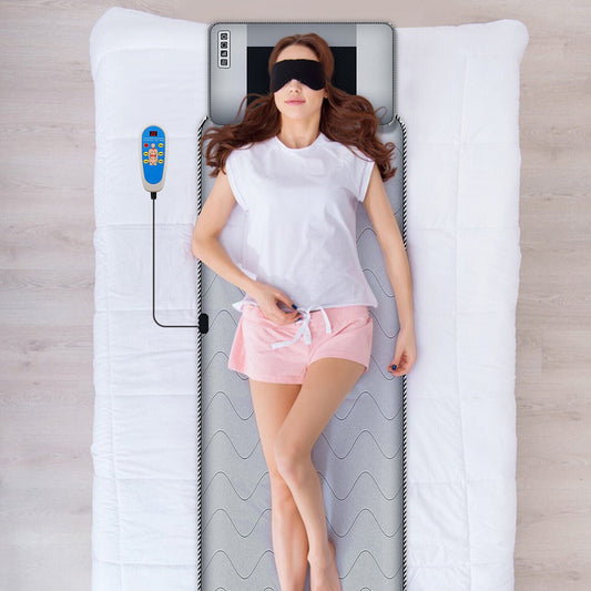 Heated Electric Full Body Massage Mat – Portable Foldable Mattress Pad with Vibration